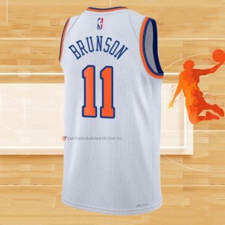 Camiseta New York Knicks Jalen Brunson NO 11 Association 2022-23 Blanco