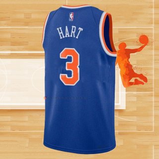 Camiseta New York Knicks Josh Hart NO 3 Icon Azul