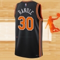 Camiseta New York Knicks Julius Randle NO 30 Ciudad 2021-22 Negro