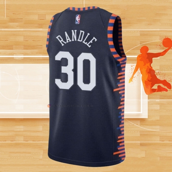 Camiseta New York Knicks Julius Randle NO 30 Ciudad Edition 2019-20 Azul