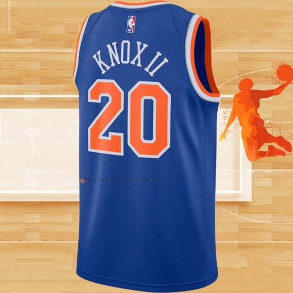 Camiseta New York Knicks Kevin Knox II NO 20 Icon 2020-21 Azul