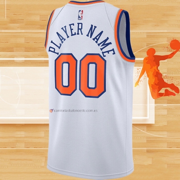 Camiseta New York Knicks Personalizada Association 2020-21 Blanco