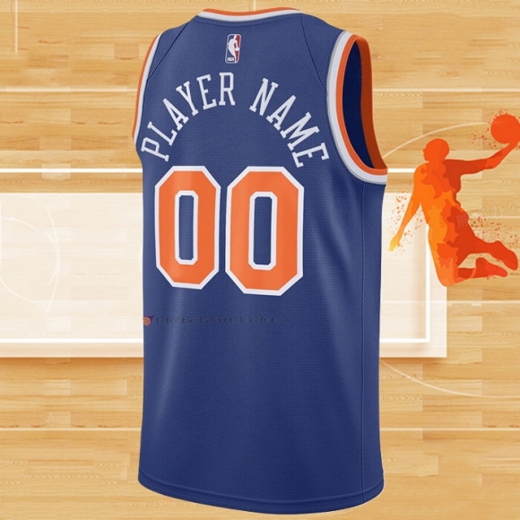 Camiseta New York Knicks Personalizada Icon 2020-21 Azul