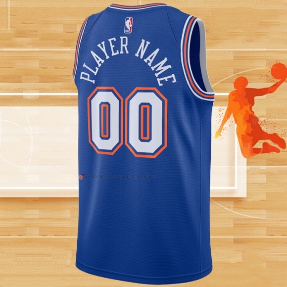 Camiseta New York Knicks Personalizada Statement Azul