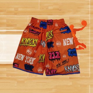 Pantalone New York Knicks Slap Sticker 2024 Naranja