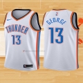 Camiseta Nino Oklahoma City Thunder Paul George NO 13 Association 2017-18 Blanco