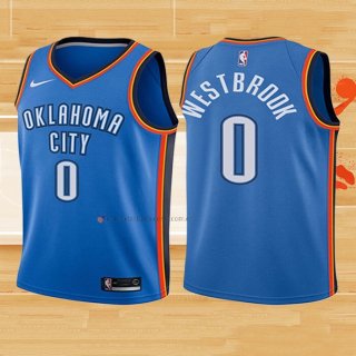 Camiseta Nino Oklahoma City Thunder Russell Westbrook NO 0 Icon 2017-18 Azul