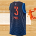 Camiseta Oklahoma City Thunder Chris Paul NO 3 Statement Azul