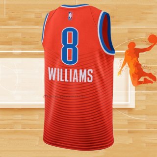 Camiseta Oklahoma City Thunder Jalen Williams NO 8 Statement Naranja