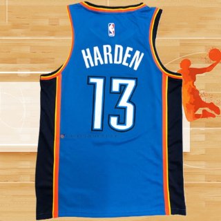 Camiseta Oklahoma City Thunder James Harden NO 13 Icon Azul