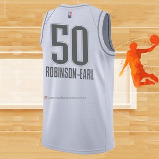 Camiseta Oklahoma City Thunder Jeremiah Robinson-Earl NO 50 Ciudad 2021-22 Blanco