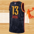 Camiseta Oklahoma City Thunder Ousmane Dieng NO 13 Ciudad 2023-24 Negro