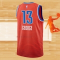 Camiseta Oklahoma City Thunder Paul George NO 13 Statement 2021 Naranja