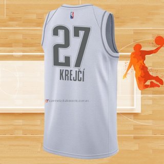 Camiseta Oklahoma City Thunder Vit Krejci NO 27 Ciudad 2021-22 Blanco