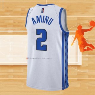 Camiseta Orlando Magic Al-Farouq Aminu NO 2 Earned 2020-21 Blanco