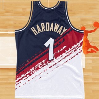 Camiseta Orlando Magic Anfernee Hardaway NO 1 Independence Day Mitchell & Ness Blanco