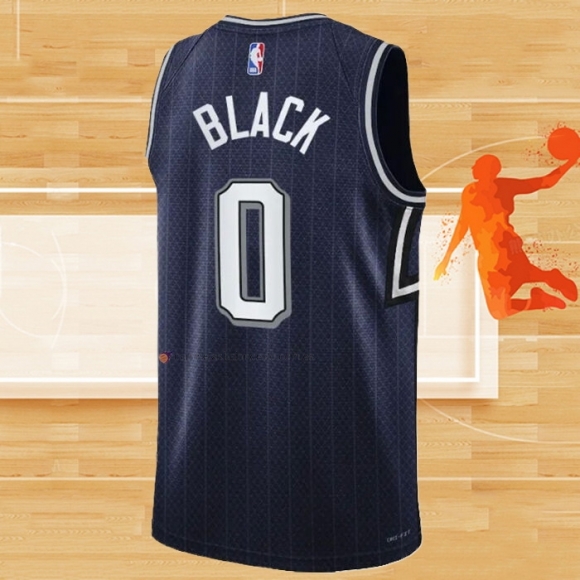 Camiseta Orlando Magic Anthony Black NO 0 Ciudad 2023-24 Azul