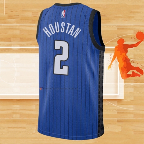 Camiseta Orlando Magic Caleb Houstan NO 2 Statement 2022-23 Azul