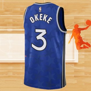 Camiseta Orlando Magic Chuma Okeke NO 3 Classic 2023-24 Azul