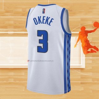 Camiseta Orlando Magic Chuma Okeke NO 3 Earned 2020-21 Blanco