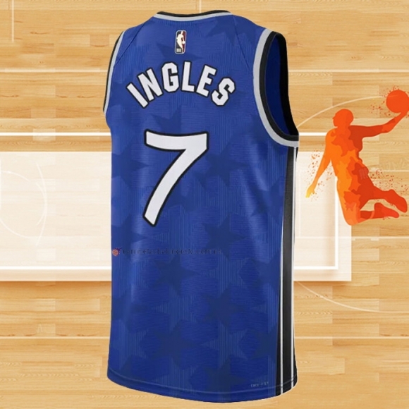 Camiseta Orlando Magic Joe Ingles NO 7 Classic 2023-24 Azul