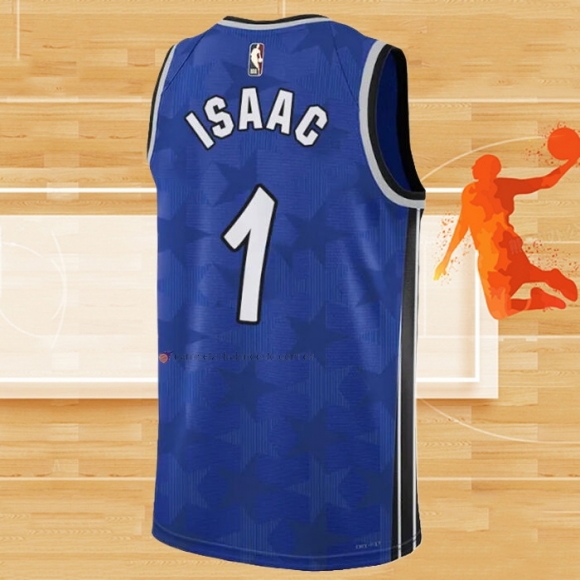 Camiseta Orlando Magic Jonathan Isaac NO 1 Classic 2023-24 Azul