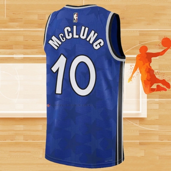 Camiseta Orlando Magic Mac Mcclung NO 10 Classic 2023-24 Azul