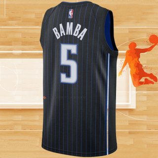 Camiseta Orlando Magic Mohamed Bamba NO 5 Icon 2019-20 Negro