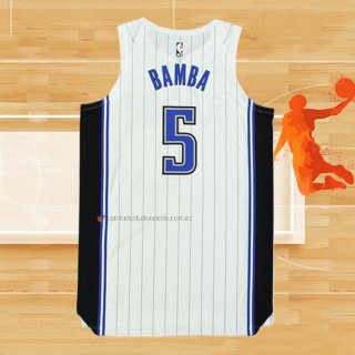 Camiseta Orlando Magic Mohamed Bamba NO 5 Icon Autentico 2019-20 Blanco