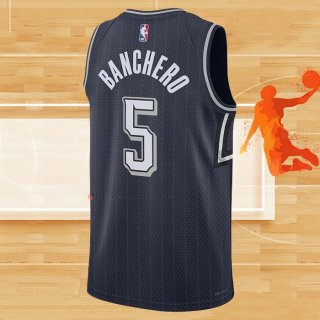 Camiseta Orlando Magic Paolo Banchero NO 5 Ciudad 2023-24 Azul