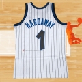 Camiseta Orlando Magic Penny Hardaway NO 1 Hardwood Classics Throwback Blanco