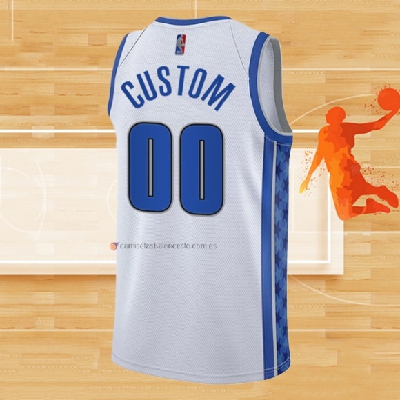 Camiseta Orlando Magic Personalizada Earned 2020-21 Blanco