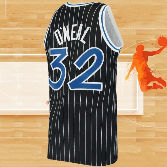 Camiseta Orlando Magic Shaquille O'neal NO 32 Mitchell & Ness 1994-95 Negro