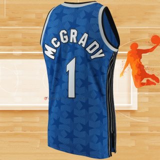 Camiseta Orlando Magic Tracy McGrady NO 1 Mitchell & Ness 2001-02 Azul