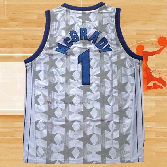 Camiseta Orlando Magic Tracy McGrady NO 1 Retro Blanco