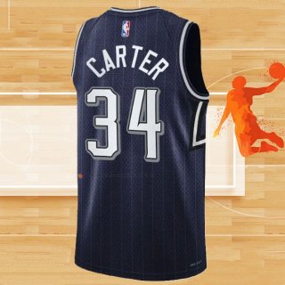 Camiseta Orlando Magic Wendell Carter NO 34 Ciudad 2023-24 Azul