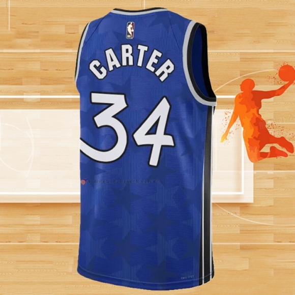 Camiseta Orlando Magic Wendell Carter NO 34 Classic 2023-24 Azul