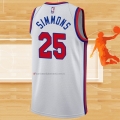 Camiseta Philadelphia 76ers Ben Simmons NO 25 Classic 2019-20 Blanco