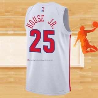 Camiseta Philadelphia 76ers Danuel House JR. NO 25 Ciudad 2022-23 Blanco