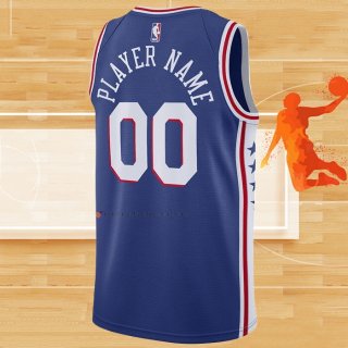 Camiseta Philadelphia 76ers Personalizada Icon Azul