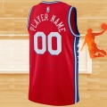 Camiseta Philadelphia 76ers Personalizada Statement Rojo