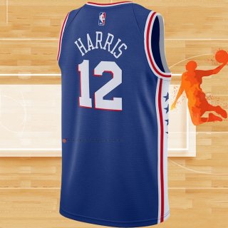 Camiseta Philadelphia 76ers Tobias Harris NO 12 Icon 2020-21 Azul