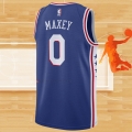 Camiseta Philadelphia 76ers Tyrese Maxey NO 0 Icon Azul