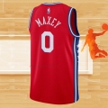 Camiseta Philadelphia 76ers Tyrese Maxey NO 0 Statement 2020-21 Rojo