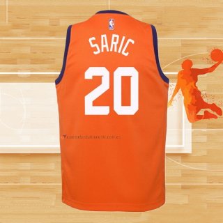 Camiseta Nino Phoenix Suns Dario Saric Statement 2020-21 Naranja