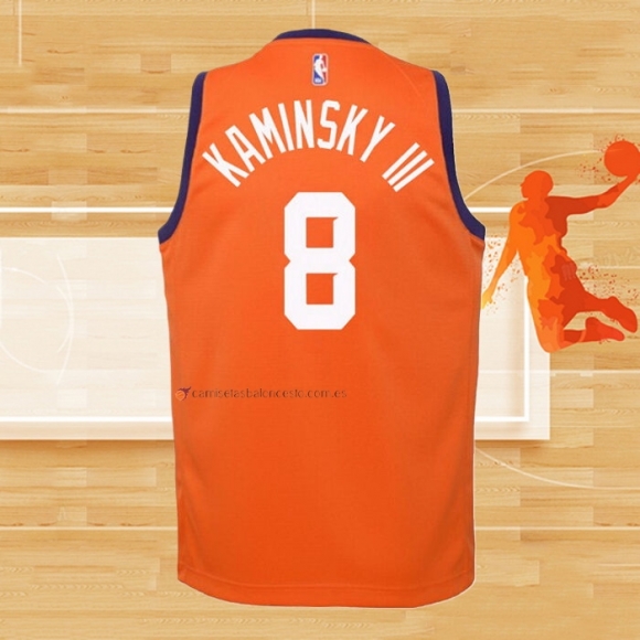 Camiseta Nino Phoenix Suns Frank Kaminsky III Statement 2020-21 Naranja