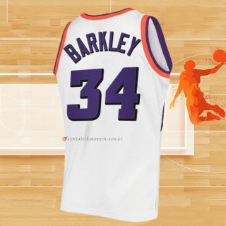 Camiseta Phoenix Suns Charles Barkley NO 34 Mitchell & Ness 1992-93 Blanco