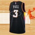 Camiseta Phoenix Suns Chris Paul NO 3 75th Anniversary 2022 Negro