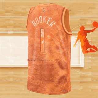 Camiseta Phoenix Suns Devin Booker NO 1 Select Series 2023 Naranja