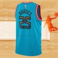 Camiseta Phoenix Suns Mikal Bridges NO 25 Ciudad 2022-23 Azul